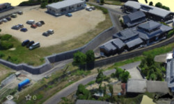 事務所付近の公民館周辺の3Dモデル